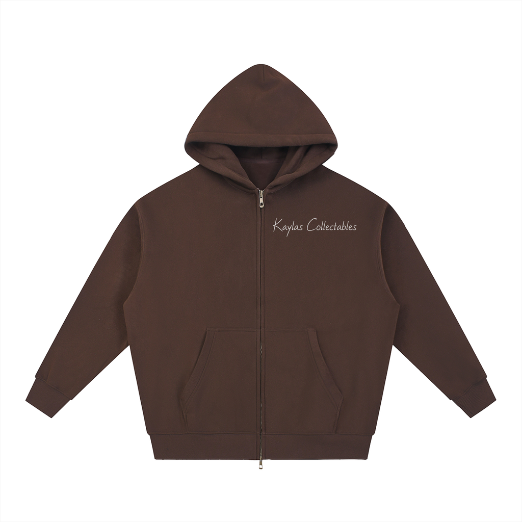 Oversized Flower Zip