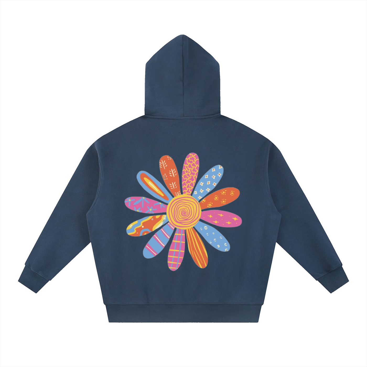 Oversized Flower Zip