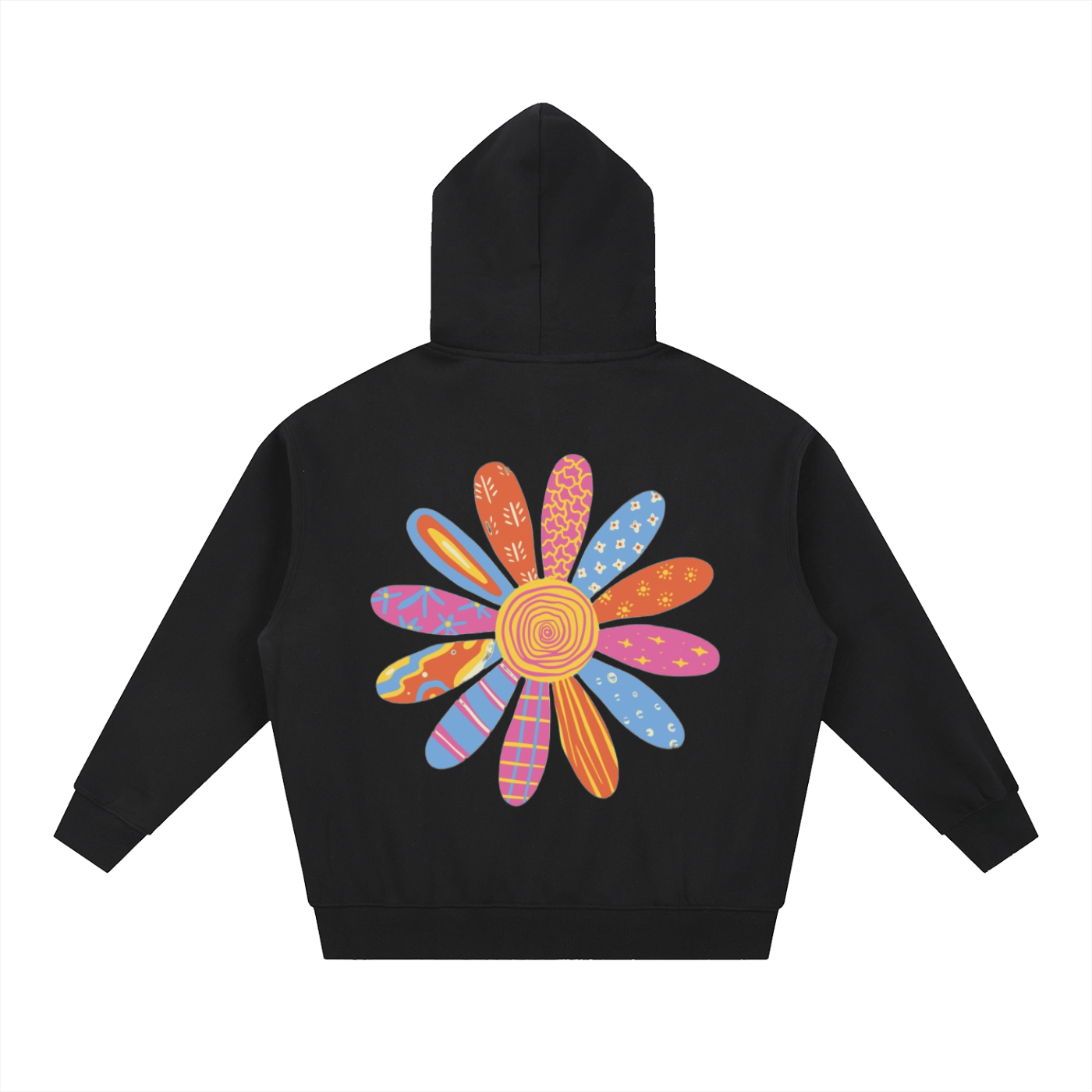 Oversized Flower Zip