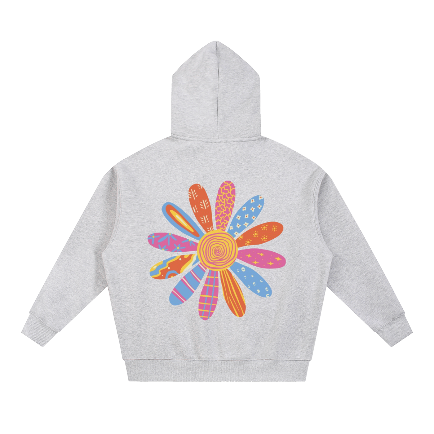 Oversized Flower Zip