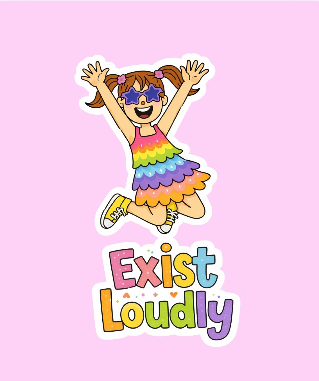 Exist Loudly Sticker