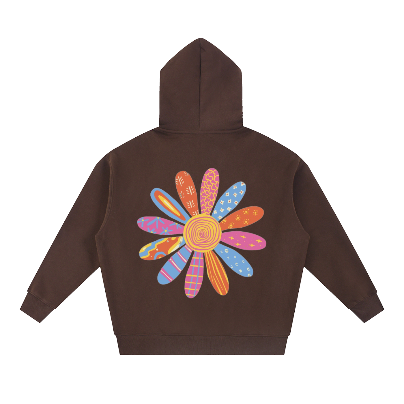 Oversized Flower Zip
