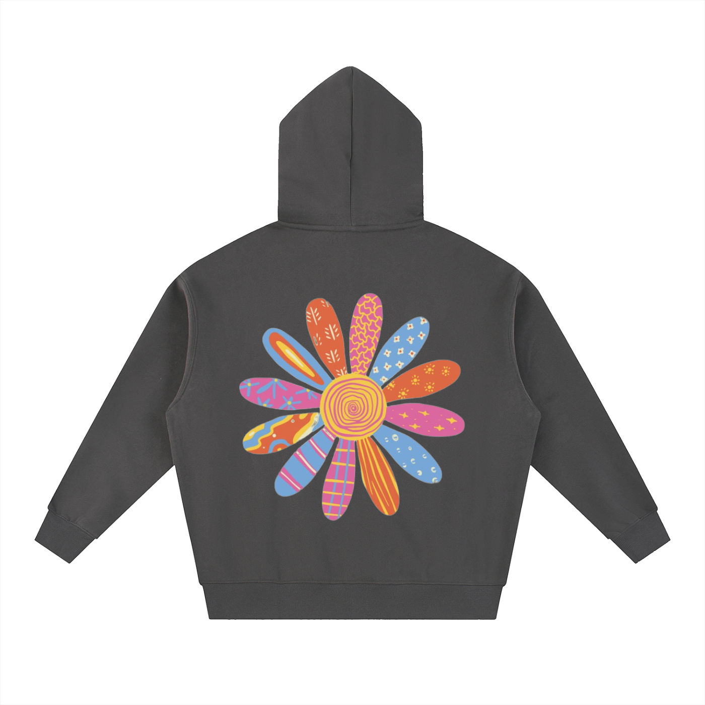 Oversized Flower Zip